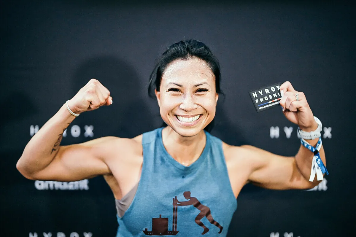 Glenda McFarlane, founder of Moxy Fit, at HYROX Phoenix
