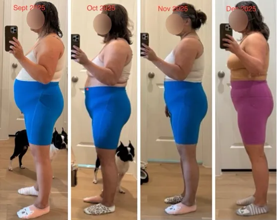 Moxy Fit member transformation before and after strength training